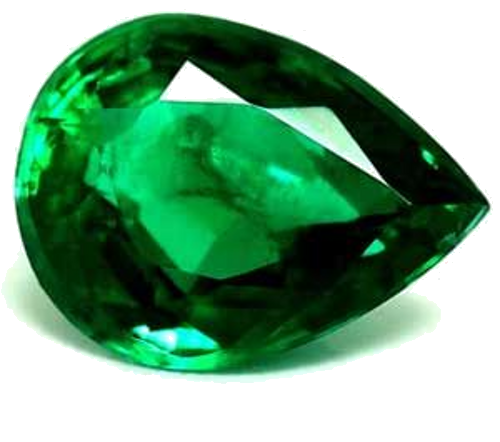 0.51 carat GREEN Pear Smaragdas (1)