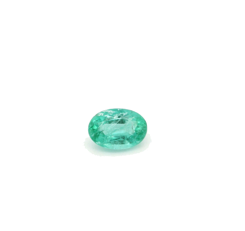 0.5 carat GREEN Oval Smaragdas (1)