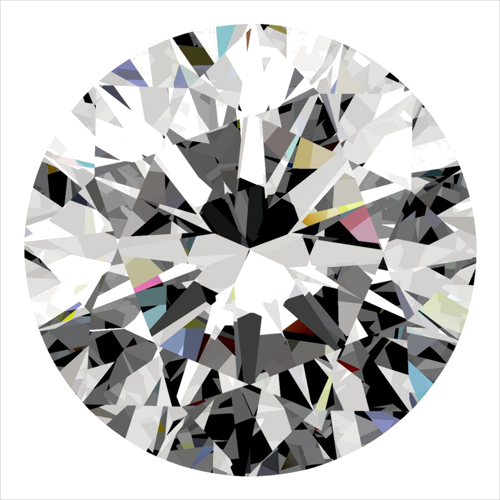 0.4 carat F-VS1 Excellent cut Natūralus Round Deimantas (1)