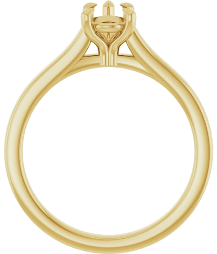Sužadėtuvių Žiedas „Claw-Prong“ 14k yellow gold Pear 7mm x 5mm (2)