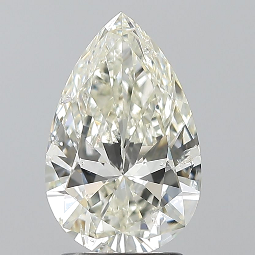 2.01 carat K-SI2 Natūralus Pear Deimantas (1)