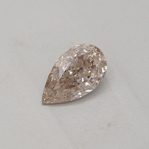 0.34 carat Fancy Light Pinkish Brown-SI2 Natūralus Pear Deimantas (1)