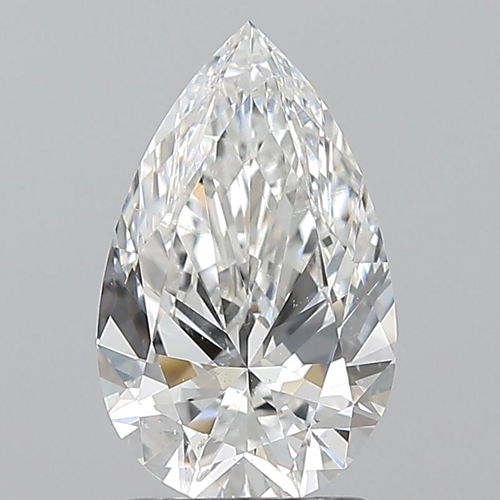 1.7 carat E-SI2 Natūralus Pear Deimantas (1)