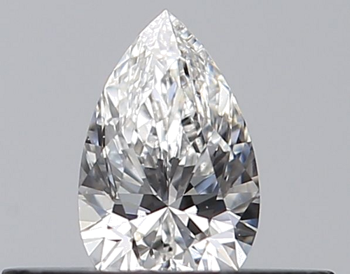 0.23 carat F-VVS2 Natūralus Pear Deimantas (1)