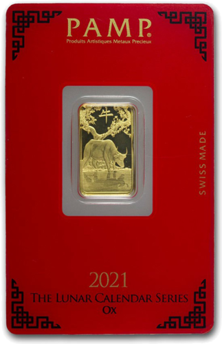 5 g Investment Gold Bar 2021 Year of the Ox PAMP (1)