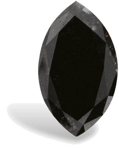 4.29 carat Fancy Black-VVS2 Natūralus Marquise Deimantas (1)