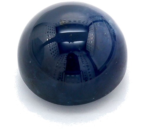4.17 carat BLUE CABOCHON cut Round Safyras (1)