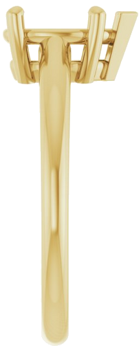 Sužadėtuvių Žiedas „V-End Prong“ 18k yellow gold Pear 9mm x 6mm (4)