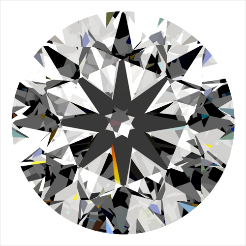 0.4 carat G-SI2 Very Good cut Natūralus Round Deimantas (1)