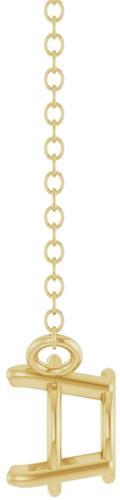 Pakabukas „Solitaire“ 14k yellow gold Round 6mm (3)