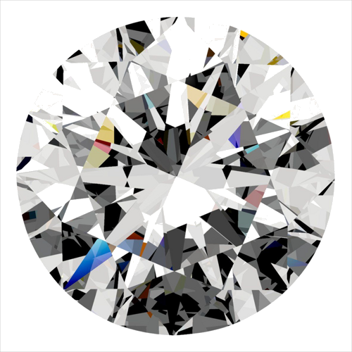 0.5 carat G-SI1 Excellent cut Natūralus Round Deimantas (1)