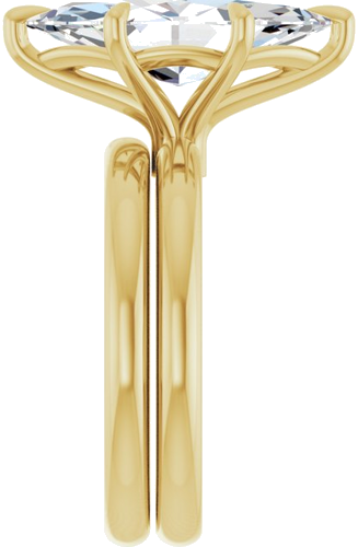 Sužadėtuvių Žiedas „Solitaire“ 14k yellow gold Marquise 16mm x 8mm (9)