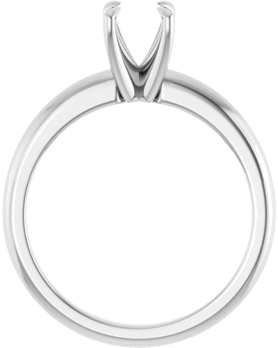 Sužadėtuvių Žiedas „Claw-Prong Solitaire“ 14k white gold Round 5.8mm (2)