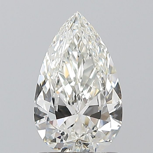 1.0 carat H-VS1 Natūralus Pear Deimantas (1)