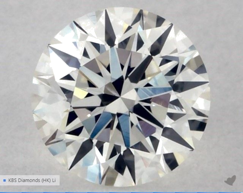 0.56 carat G-VVS2 Excellent cut Natūralus Round Deimantas (1)