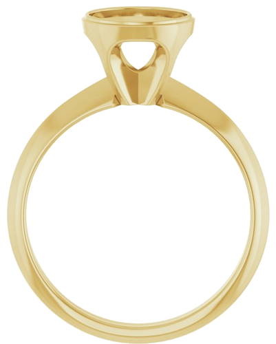 Sužadėtuvių Žiedas „Solitaire“ 585 Geltonojo Aukso Round 7.4mm (2)