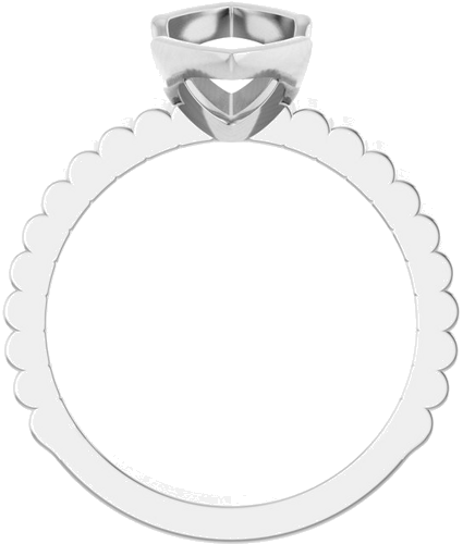 Sužadėtuvių Žiedas „Half-Bezel Solitaire“ 10k white gold Marquise 15mm x 7mm (2)