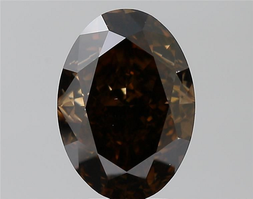 5.17 carat Fancy Dark Brown-VS2 Natūralus Oval Deimantas (1)