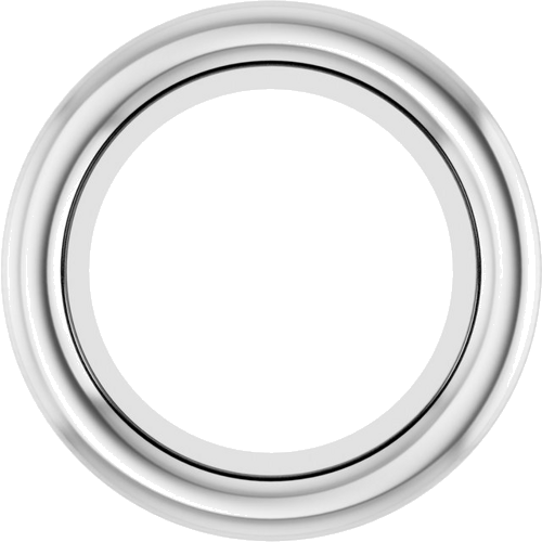 14K White 4.4 mm Round Bezel-Set Slide Pendant Mounting (1)