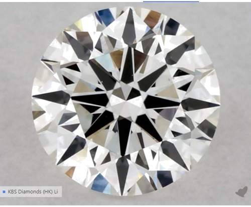 0.51 carat F-VS1 Excellent cut Natūralus Round Deimantas (1)