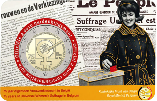 Belgium Women's Suffrage 2 Euro Coin 2023 (3)
