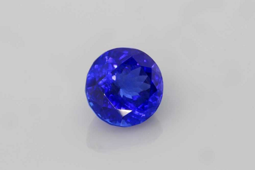 8.09 carat BLUE Round Tanzanite (1)