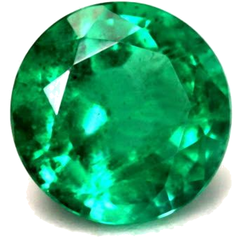 0.62 carat GREEN Round Smaragdas (1)