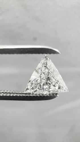 0.52 carat G-SI1 Natūralus Triangular Deimantas (1)