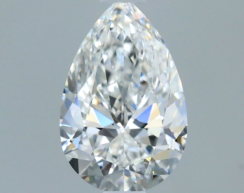 0.6 carat F-VS2 Natūralus Pear Deimantas (1)