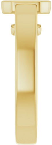 Sužadėtuvių Žiedas „Bezel-Set Solitaire“ 14k yellow gold Emerald 9mm x 7mm (4)