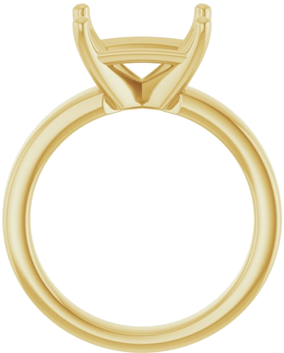 Sužadėtuvių Žiedas „Solitaire“ 585 Geltonojo Aukso Emerald 10mm x 8mm (2)