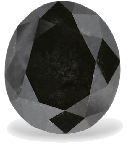 1.33 carat Fancy Black-VVS2 Natūralus Oval Deimantas (1)