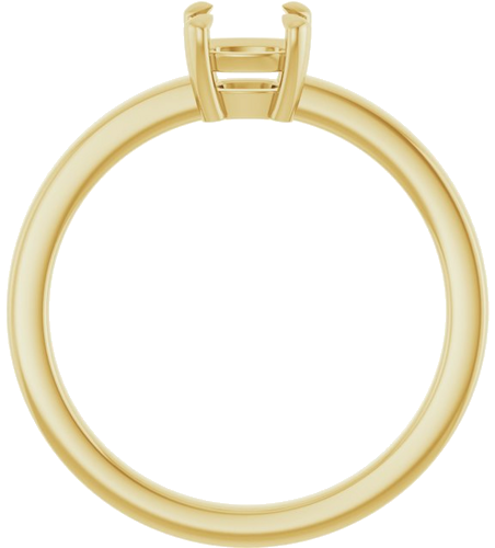 Sužadėtuvių Žiedas „Claw-Prong Solitaire“ 14k yellow gold Cushion 5mm (2)