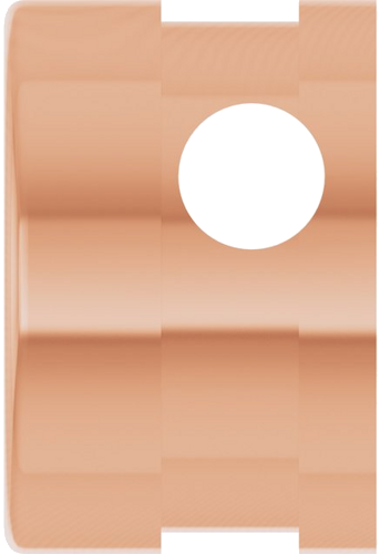 Pakabukas „Solitaire“ 585 Rožinis Aukso Round 6.5mm (3)