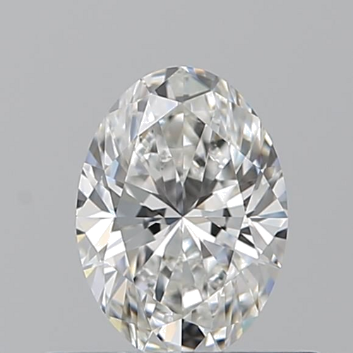 0.5 carat F-VVS2 Natūralus Oval Deimantas (1)