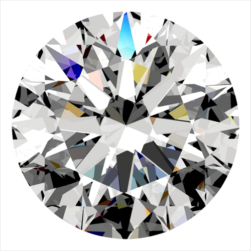 0.33 carat F-VVS1 Excellent cut Natūralus Round Deimantas (1)