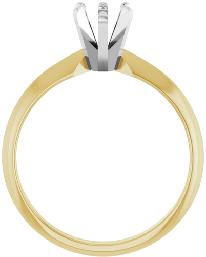 Sužadėtuvių Žiedas „Solitaire“ 14k yellow/white gold Pear 8.5mm x 5mm (2)