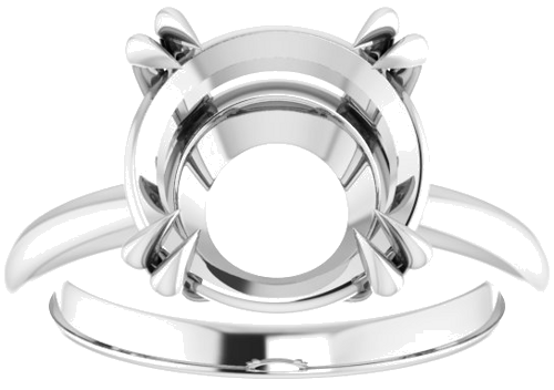 Sužadėtuvių Žiedas „Double Claw-Prong Solitaire“ 950 Platinos Round 11mm (3)