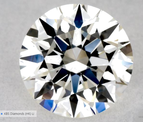 0.55 carat H-VVS2 Excellent cut Natūralus Round Deimantas (1)