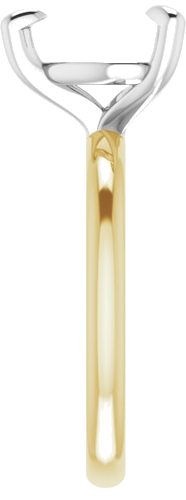 14K Yellow White 9 x 9 mm Heart Engagement Ring Mounting (4)