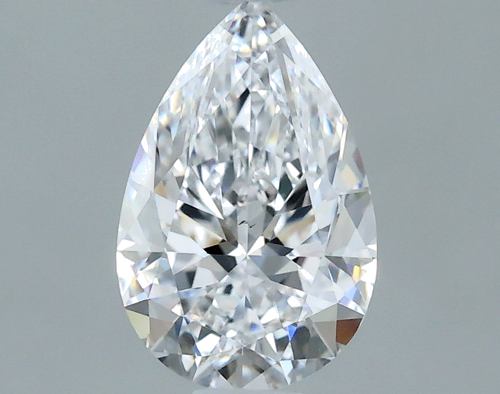 0.7 carat D-VS2 Natūralus Pear Deimantas (1)