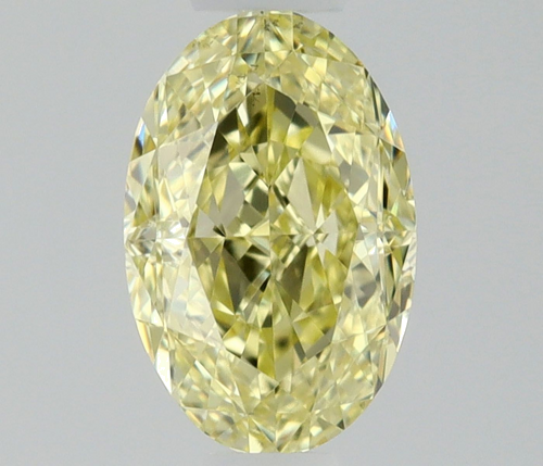 0.5 carat Fancy Yellow-VS2 Natūralus Oval Deimantas (1)