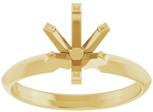 Sužadėtuvių Žiedas „Solitaire“ 14k yellow gold Oval 8mm x 6mm (3)