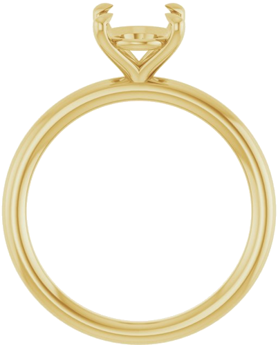 Sužadėtuvių Žiedas „Claw-Prong Solitaire“ 14k yellow gold Oval 9mm x 7mm (2)