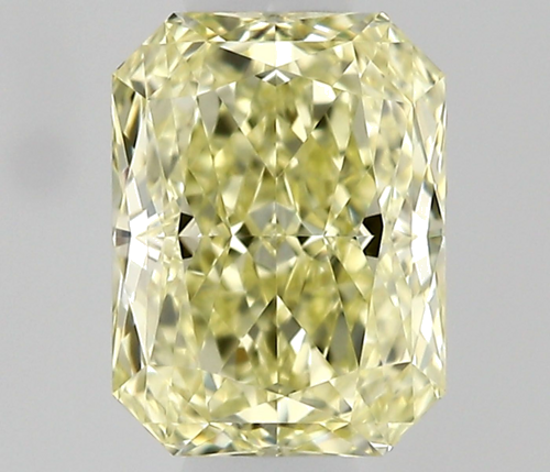 0.5 carat Fancy Yellow-VVS1 Natūralus Radiant Deimantas (1)