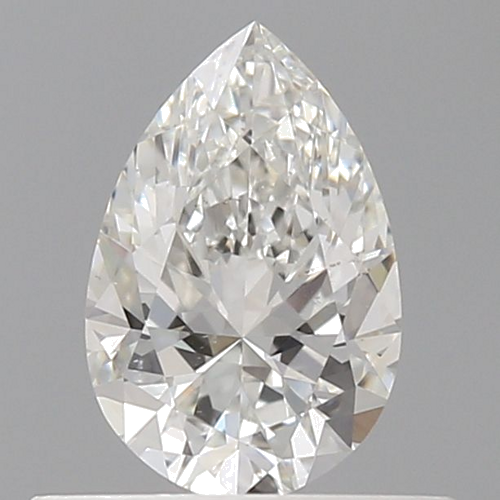 0.5 carat G-SI1 Natūralus Pear Deimantas (1)