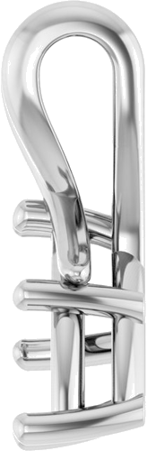 Pakabukas „Asymmetrical“ 14k white gold Marquise 12mm x 6mm (3)