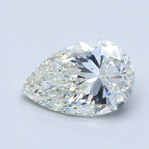 3.01 carat I-SI1 Natūralus Pear Deimantas (1)