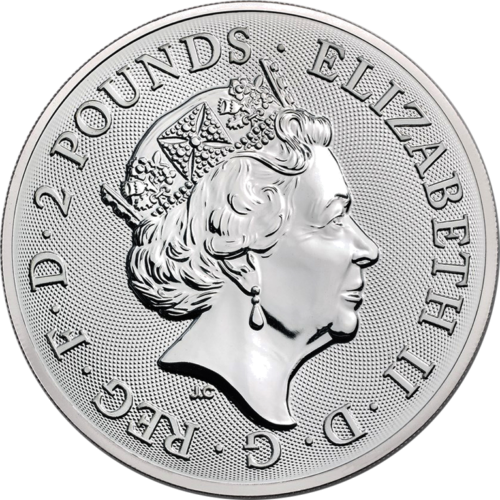 2019 Bekingemo rūmai Didžioji Britanija 1 oz sidabrinė moneta (2)