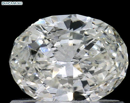 0.56 carat I-VVS2 Natūralus Oval Deimantas (1)